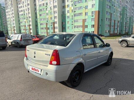 Renault, Logan, 1600, 87, бензин, седан, механика, передний привод, среднее состояние, левый, серый, 329 000 ₽