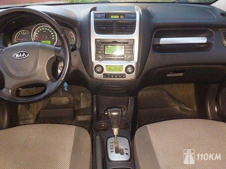 KIA, Sportage, 2000, 141, бензин, внедорожник, механика, передний привод, среднее состояние, левый, черный, 980 000 ₽