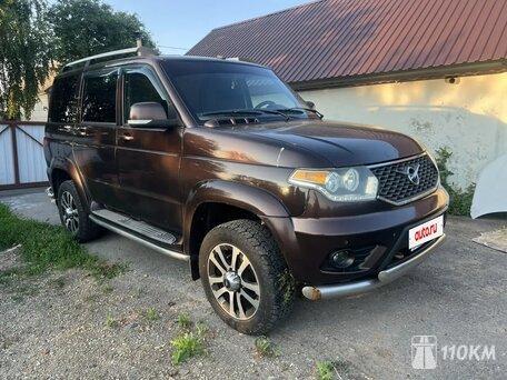 УАЗ, Патриот, 2700, 135, бензин, внедорожник, механика, полный привод, среднее состояние, левый, коричневый, 785 000 ₽